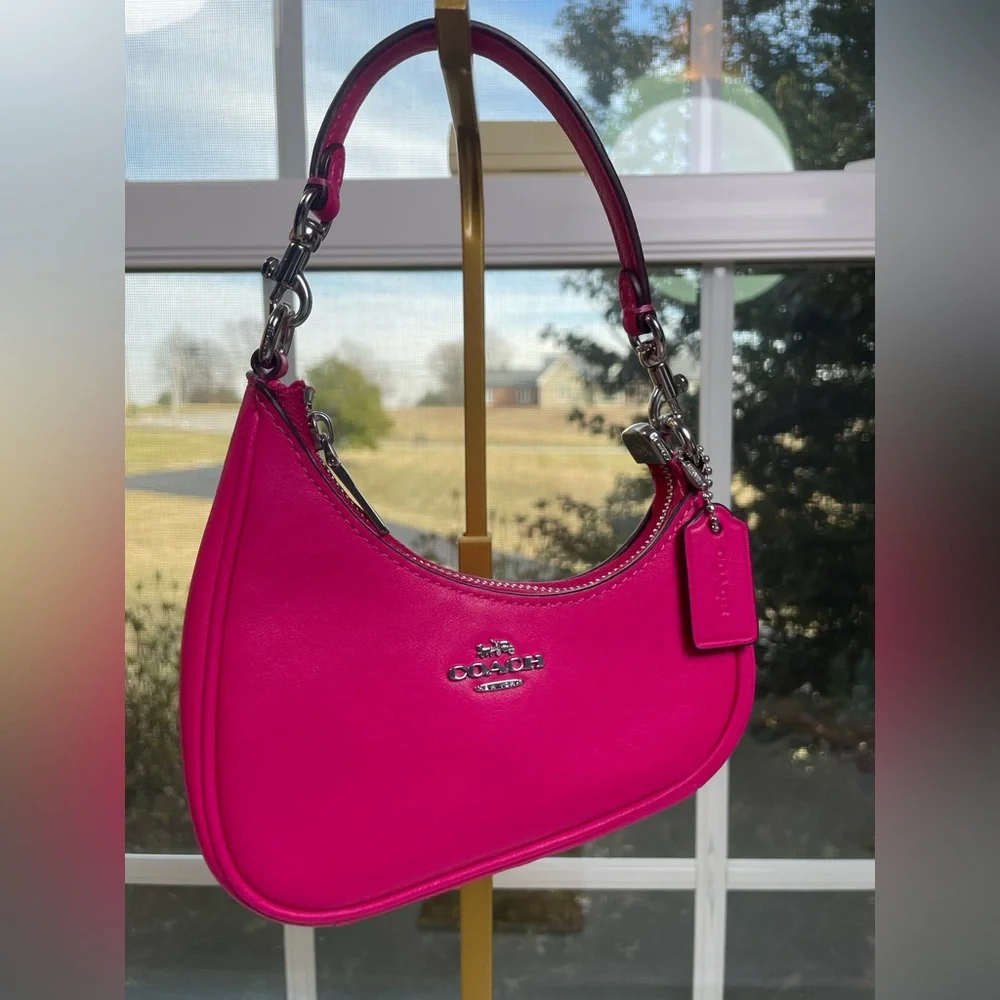 Coach NWOT Mini Twisted Teri Bag in Dragon Fruit 🐉 - Picture 3 of 17